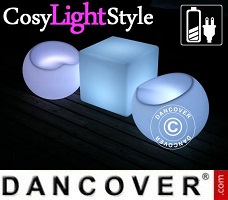 CosyLightStyle LED-Möbelset, 1 Tisch + 2 Stühle