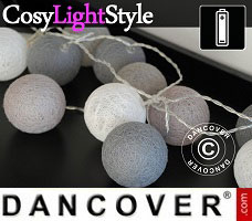 CosyLightStyle 30 LEDs, Grau Mix